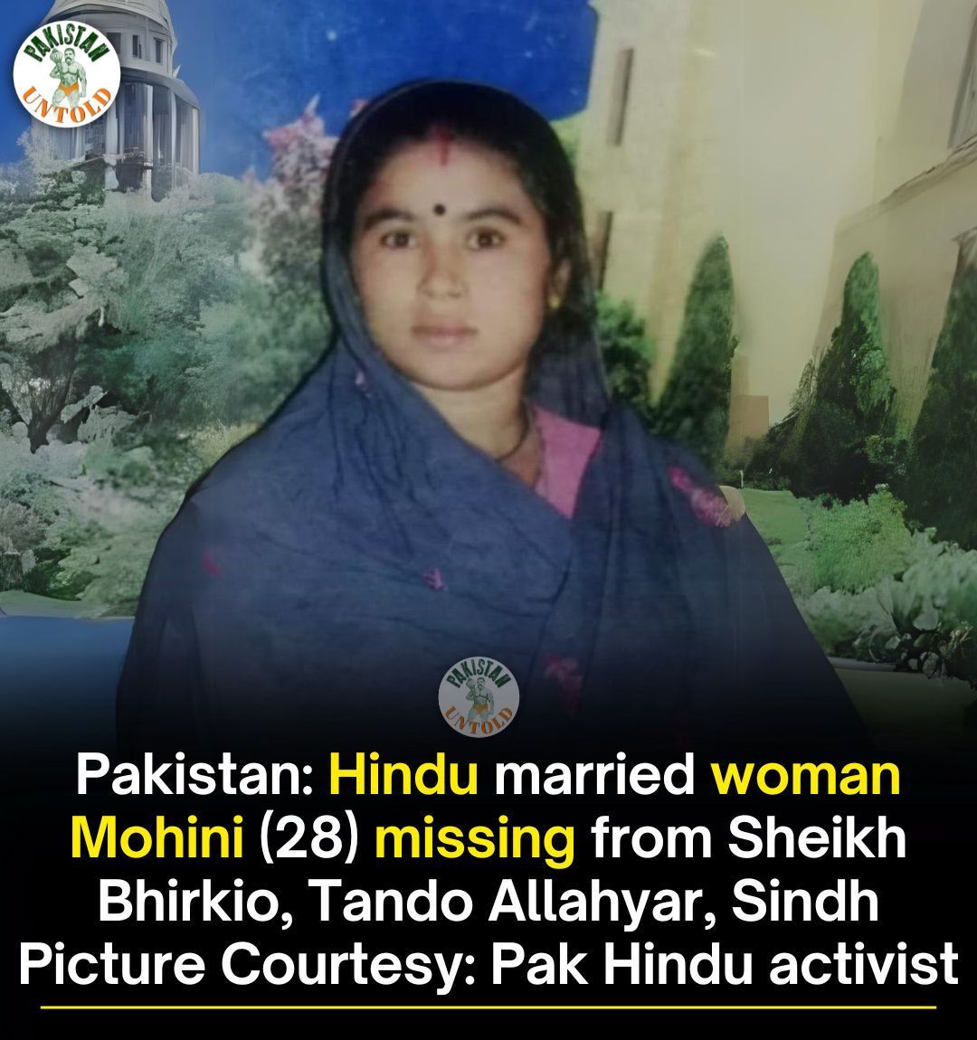 pakistan_untold's tweet photo. Mohini, a 28-year-old Pakistani Hindu bride, disappears without a trace in Islamic majority. https://t.co/UrMGdoxQQj