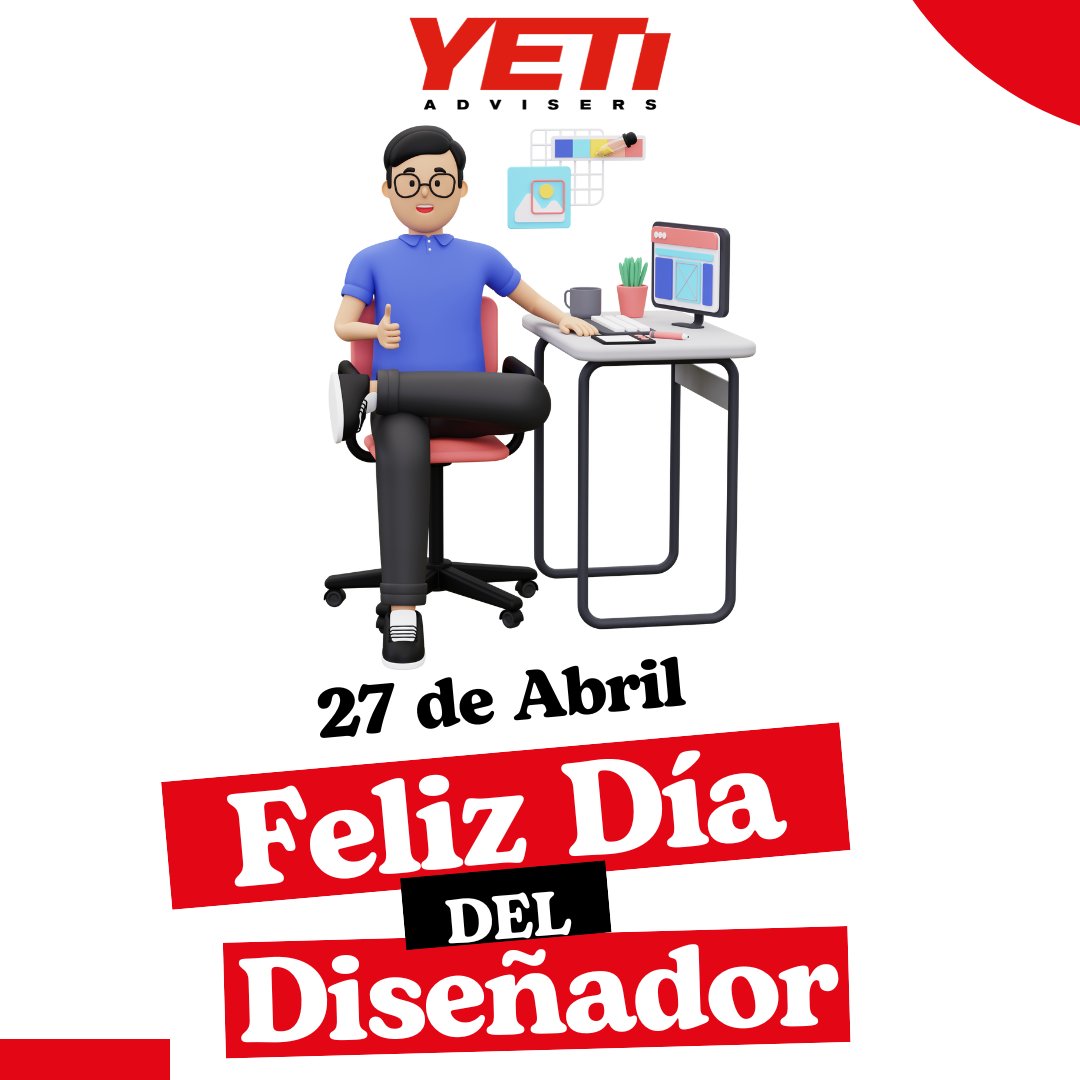 Feliz Día Del Diseñador Gráfico

#teamyeti #diadeldiseñador #yetiadvisers