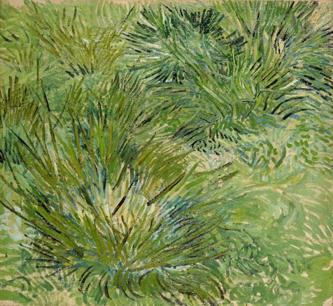 #VanGogh of the Day: Clumps of Grass, April 1889. Oil on canvas, 45.1 x 48.8 cm. Pola Museum of Art, Hakone, Japan.