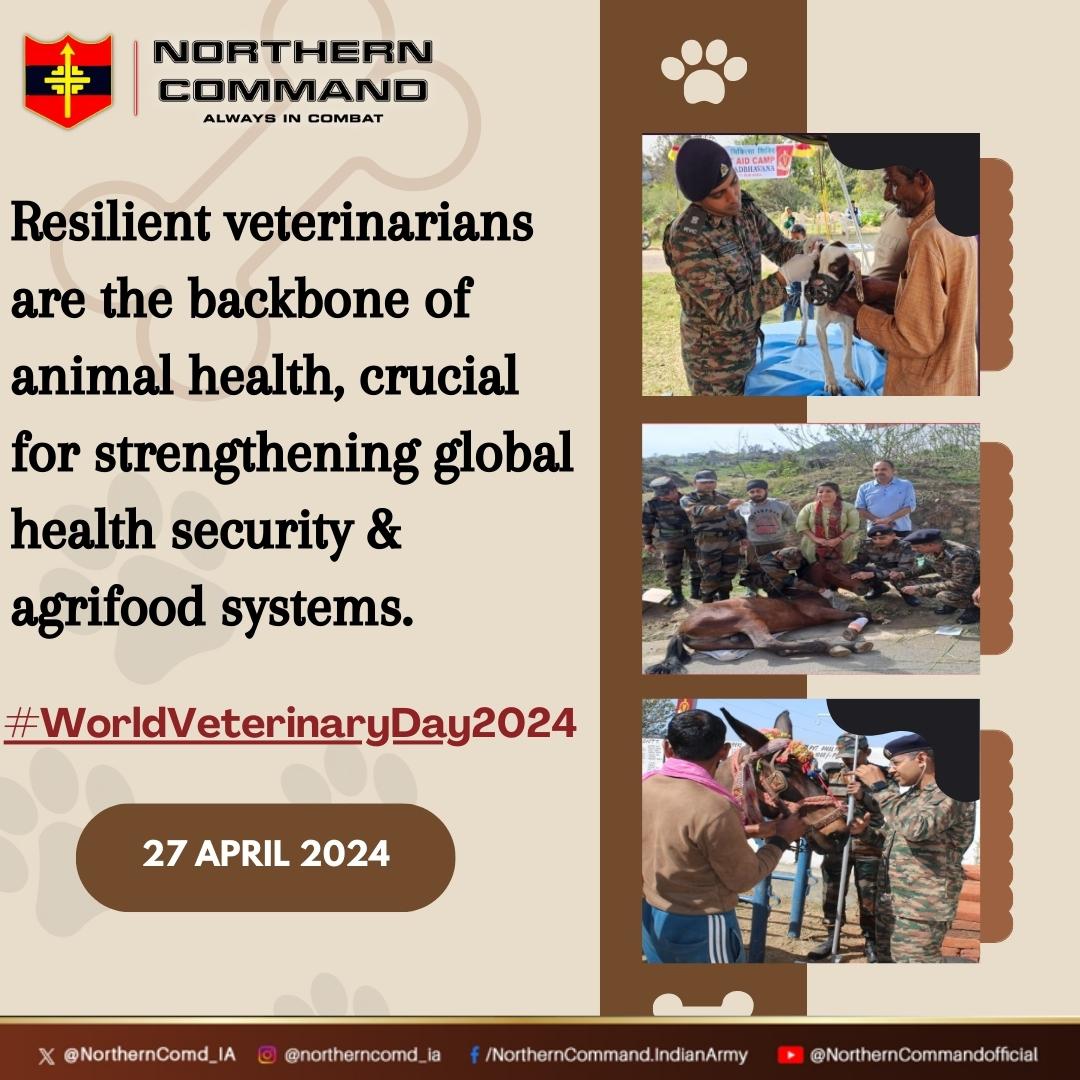 On World Veterinary Day 2024, let's honor the dedicated professionals who tirelessly care for our furry companions.
#progressingJK#NashaMuktJK #VeeronKiBhoomi #BadltaJK #Agnipath #Agniveer #Agnipathscheme #earthquake