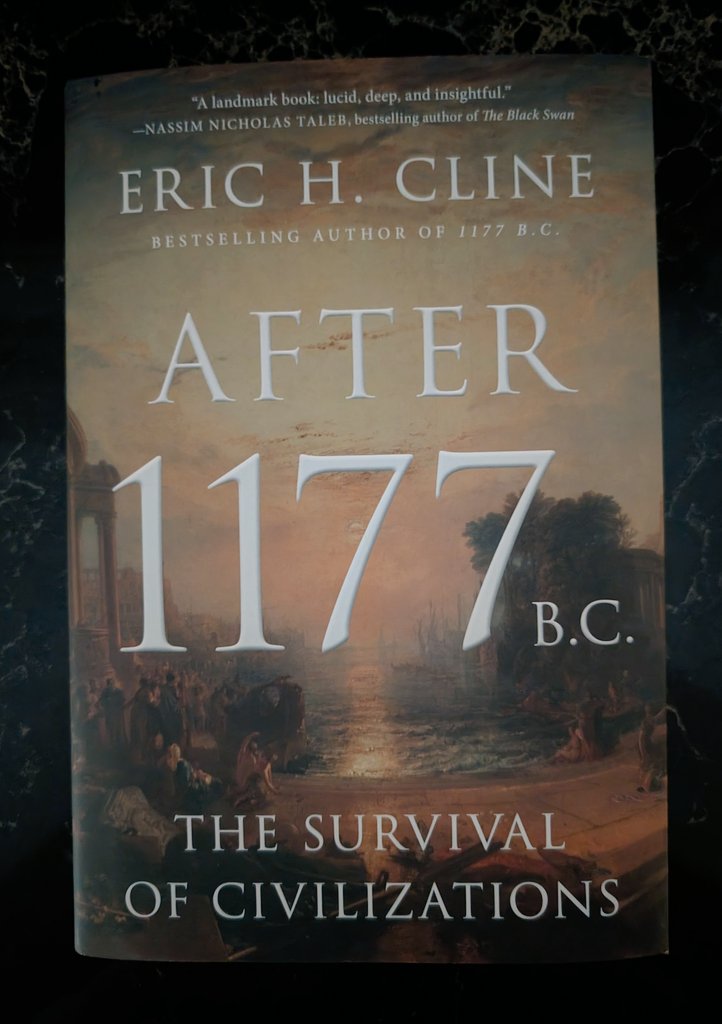 My #WeekendRead is @gwucolumbian Prof. @digkabri’s new book on why some Late Bronze Age societies survived the great shocks of the “First Dark Age” while others did not — interesting parallels to our present period of upheaval with both innovations & barbarians inside the gates.