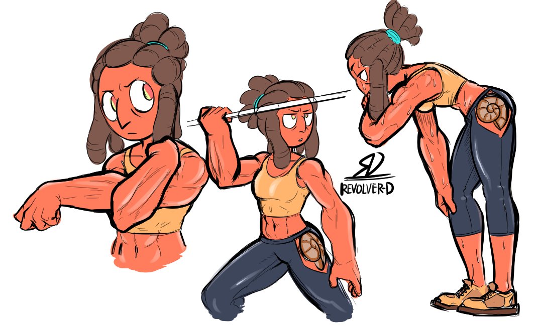 Ammonite in workout clothes... 2019