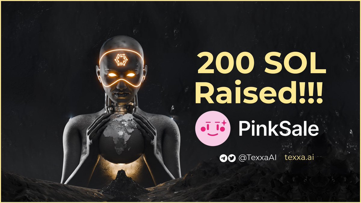 TexxaAI's tweet photo. Slow and steady we are hitting new ATH. NEXT LEG IS 300 SOL. 🔥 

✅SAFU
✅KYCED
🔒 CONTRACT AUDITED| RENOUNCED

JOIN US 👇 

https://t.co/26nv3kT7YX

#TexxaAI #Binance #AI #Innovation #Chatbot https://t.co/vDSEZfHZK6