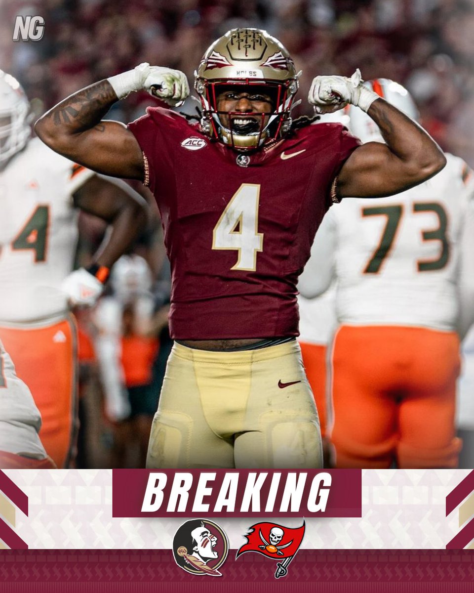 Former #FSU LB Kalen DeLoach is signing with the Buccaneers as an UDFA per @mzenitz. Tampa Bay was in need of a linebacker and they may have gotten a steal. #Noles