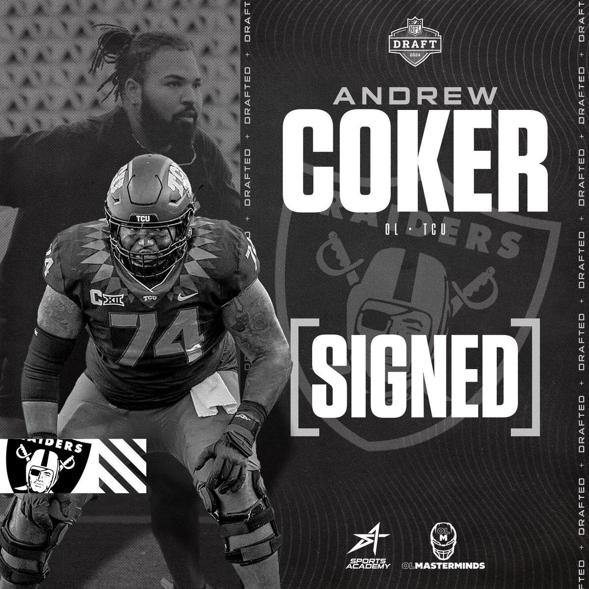 Congratulations on signing with the @Raiders, Andrew! ☠️ #OLMasterminds #SportsAcademy
