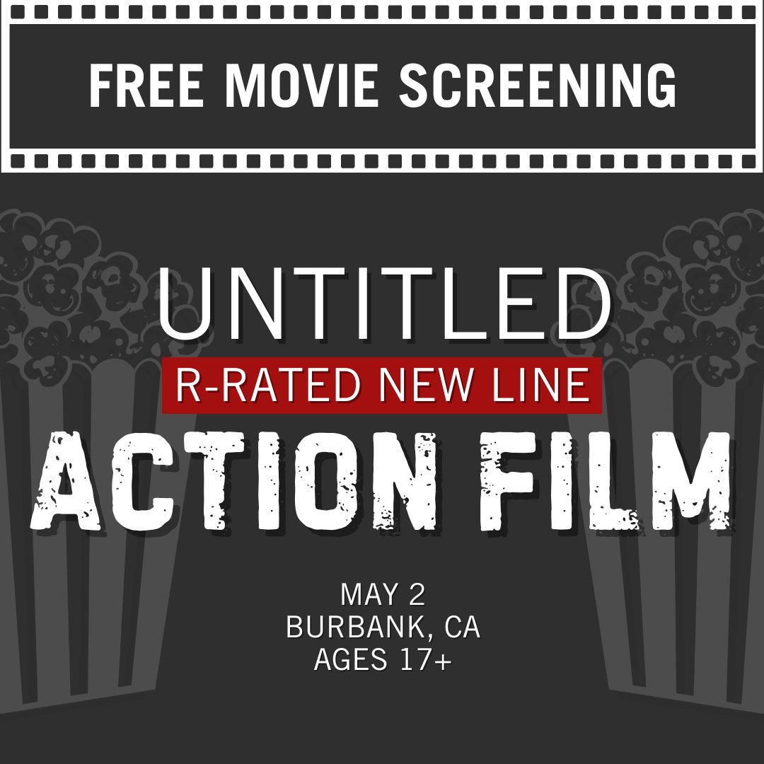 💥 FREE MOVIE SCREENING ALERT! Be among the first to catch an adrenaline-pumping R-rated action flick from New Line Cinema! The element of surprise awaits! Request your tickets now: bit.ly/49ZbHho
#LosAngeles #Movies #Movie #Free #FreeTickets #FreeMovie #BurbankCA