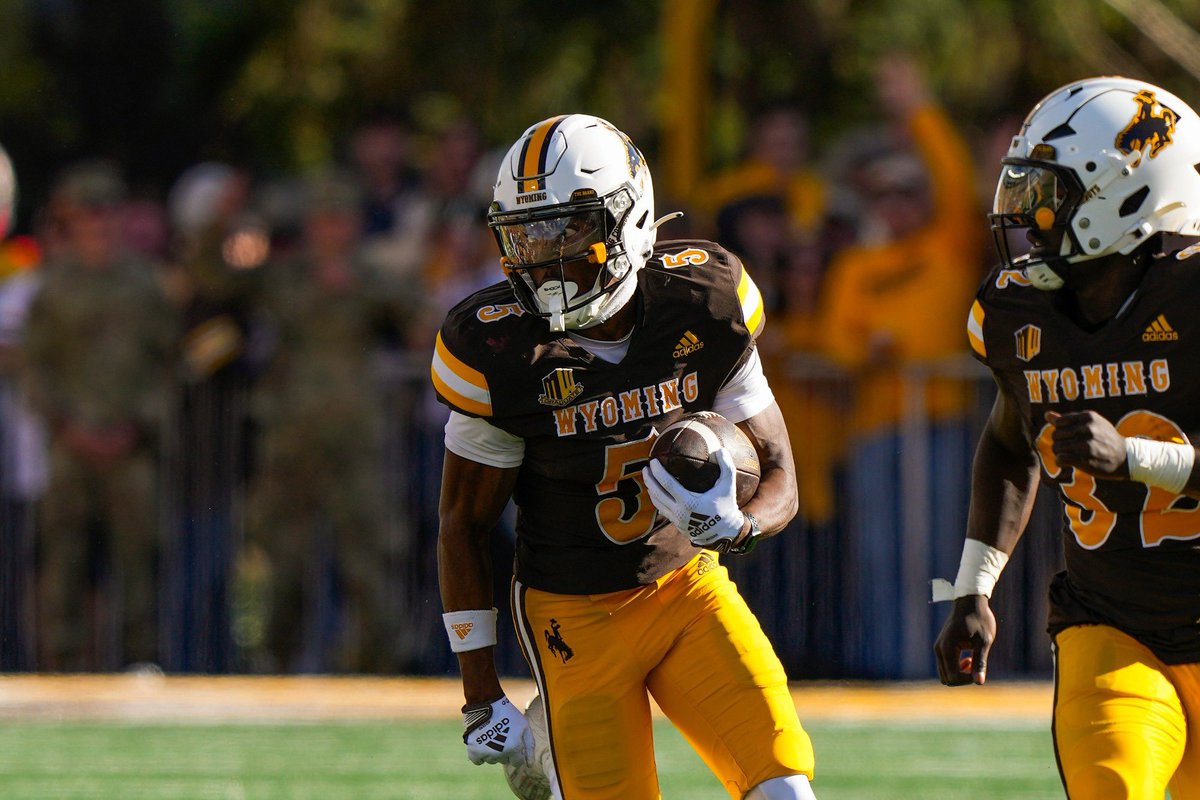Giants are signing Wyoming WR Ayir Asante as a priority UDFA, per source. He had 7 TD’s in 2023.