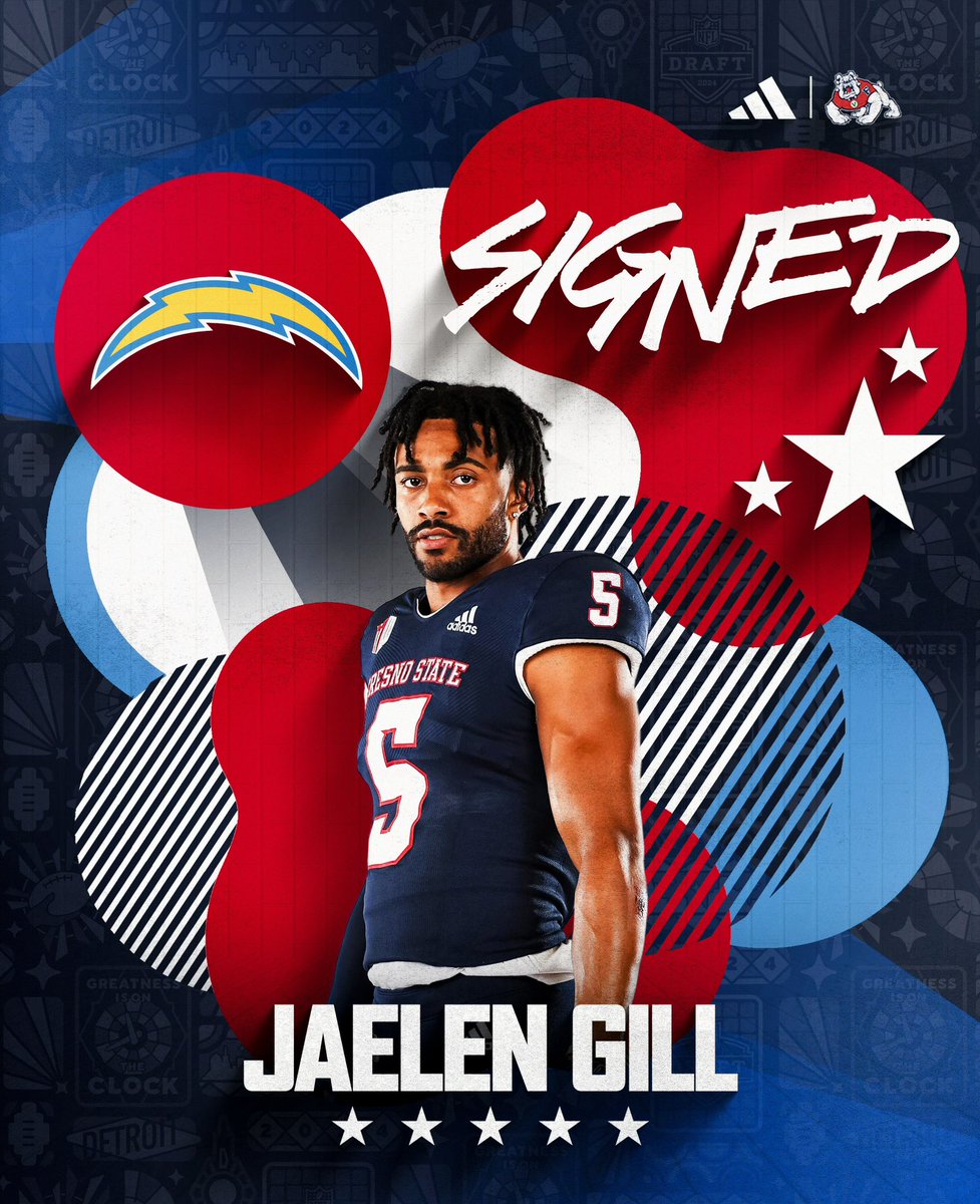 𝙇𝘼 🤩 @jaelengill21 has signed with the Los Angeles Chargers‼️