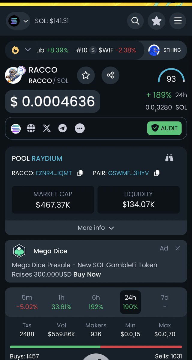 uncle_vill's tweet photo. @Racco_sol time to take action 
🫵🏽 $RACCO the new ticker https://t.co/rwRcxHWhZc