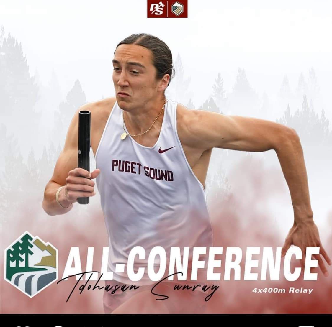 Congratulations to University of Puget Sound freshman Tdohasan Sunray (Kiowa/MOWA Choctaw/Ponca) received All-Conference Track & Field honors as part of the 4 x 4 meter relay team from the NCAA’s D3 Northwest Conference.
#NativeAthlete #Kiowa #Choctaw #Ponca #D3