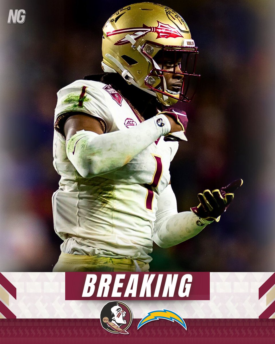Former #FSU safety Akeem Dent is signing with the Los Angeles Chargers as an UDFA per @JustinM_NFL. He joins Derwin James and Asante Samuel Jr. in LA 🌴🔥 #DBU