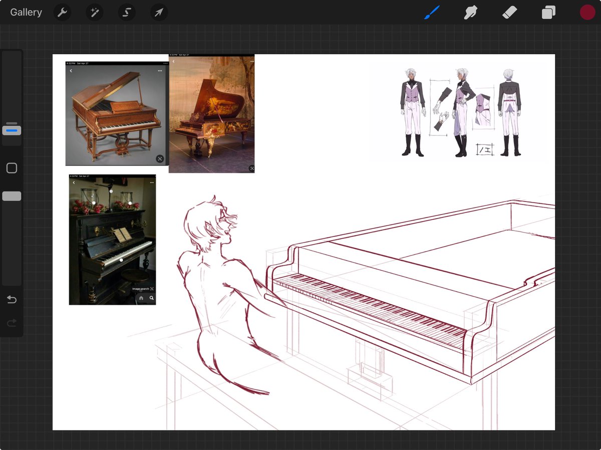 WHY ARE PIANOS SO HARD TO DRAW 
(wip)

#ヴァニタスの手記 #vanitasnocarte #vnc