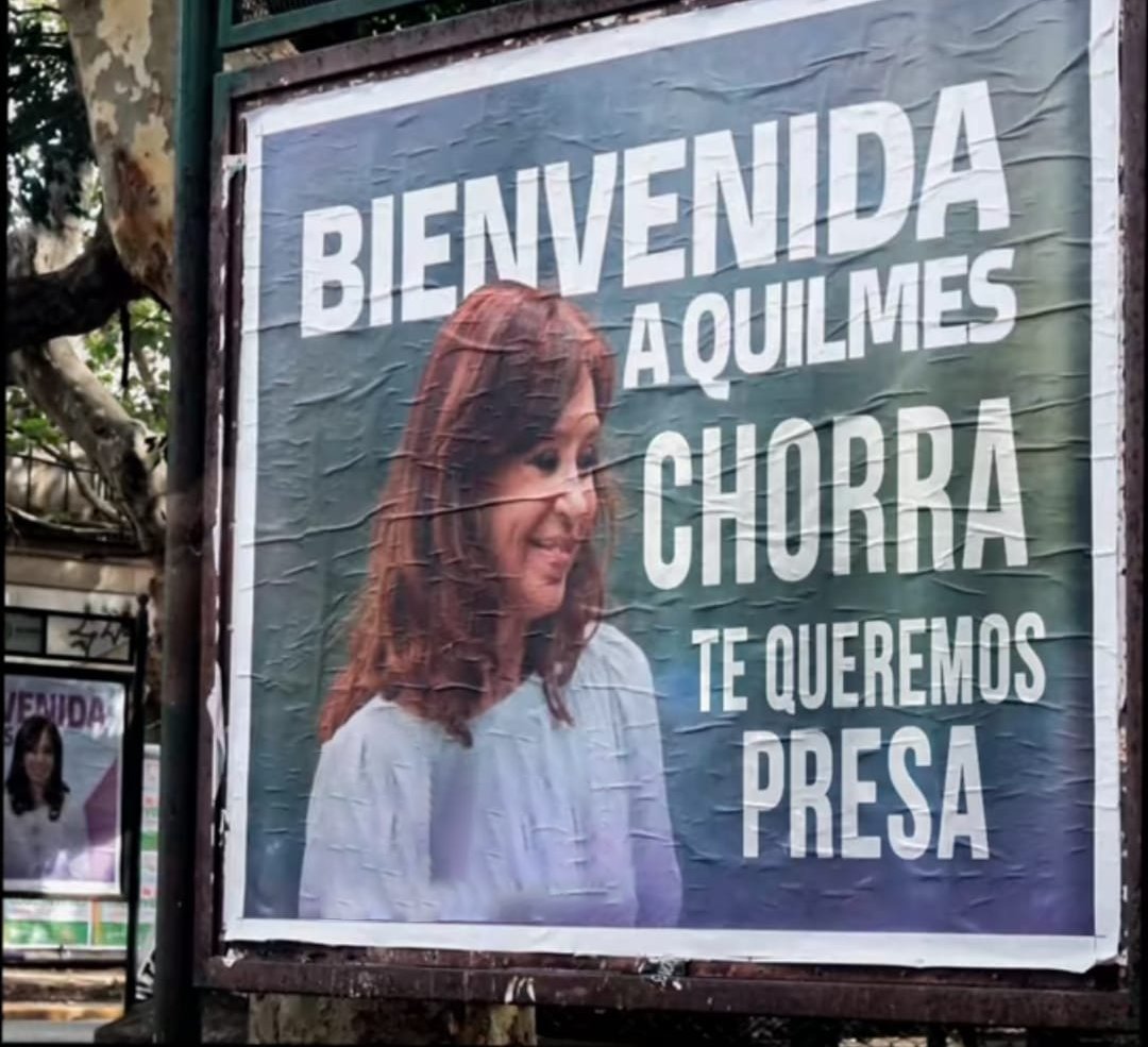 creo que no todos la quieren a cfk en quilmes jajajk