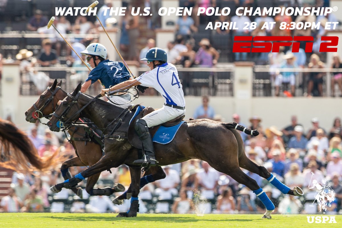 ESPNPR's tweet image. Sunday, ESPN2 presents the 2024 U.S. Open Polo Championship at 8:30p ET