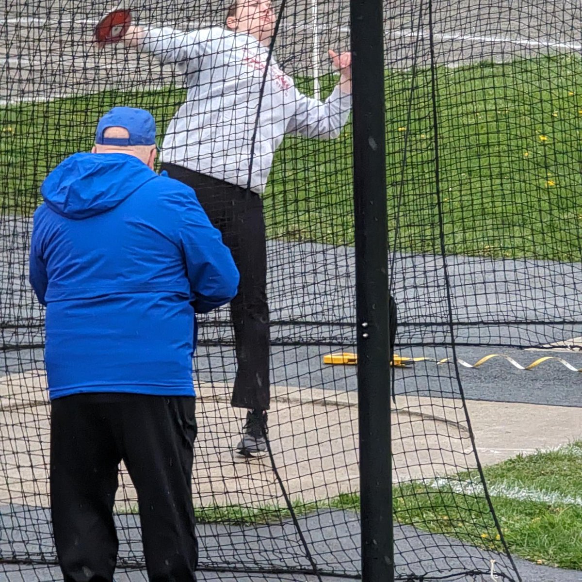 CA Thrower Nation came out today throwing some massive Personal Bests!  Great job by one and all on a very cold windy rainy day!
#CATrack #CanandaiguaProud