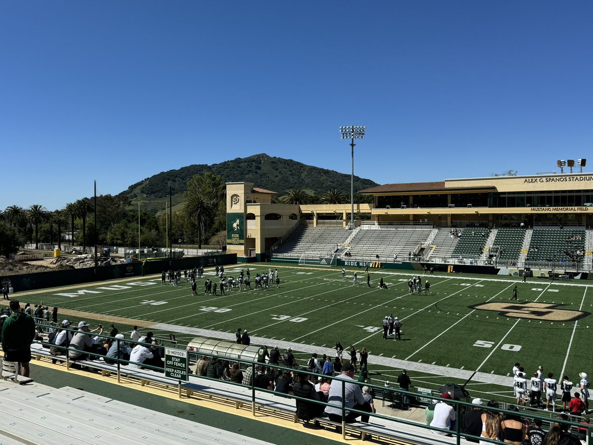 Thank you @calpolyfootball for the hospitality. Great to learn more about the academics and athletic program. @Coach_Ramer @chaparralpumafb @CoachRexRhino @CoachWulff @CodyvonAppenCPU @HawgsEliteOL