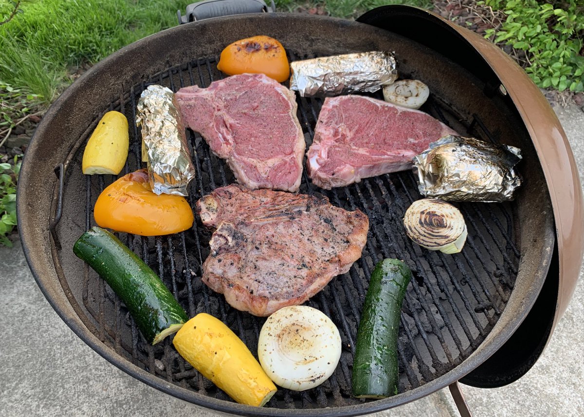 Prescription for the lingering effects of a stressful school week: Fire and cow. And outside-ness and a good book and a cold drink and tunes and a hint of a far-off storm. #SaturdayAfternoon #teacherlife