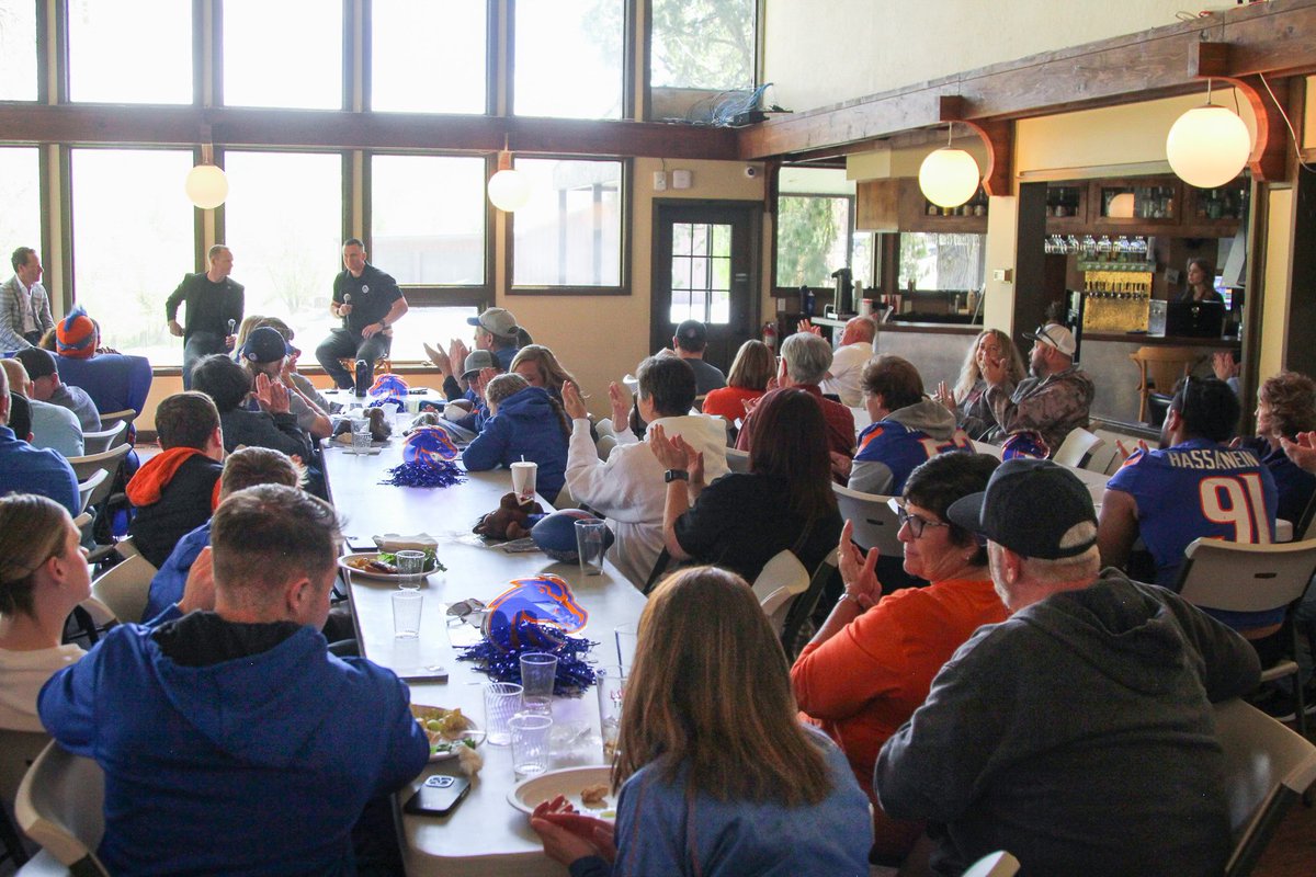 Thank you Bronco Nation for showing up big in Twin Falls! We are in this together 🤝 #BuiltDifferent #BleedBlue