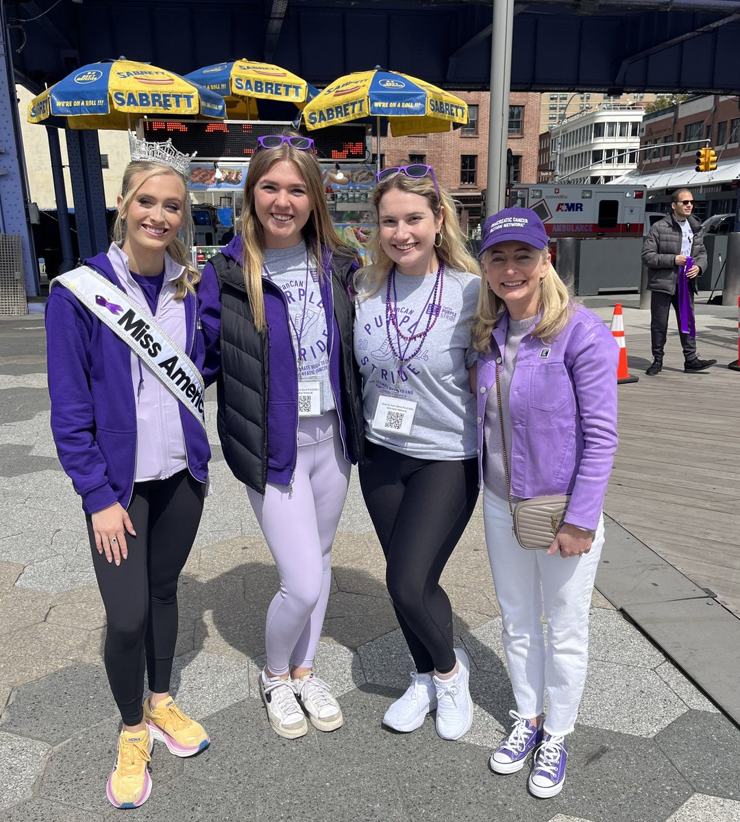 Truly a remarkable #PanCANPurpleStride in NYC today. We raised a whopping $900,000+ and had over 2500 participants!!

A HUGE thank you to <a href="/PanCAN/">PanCAN</a> CEO Julie Fleshman &amp; <a href="/MissAmerica/">Miss America</a> Madison Marsh for joining us this morning &amp; continuing to raise pancreatic cancer awareness 💜✨