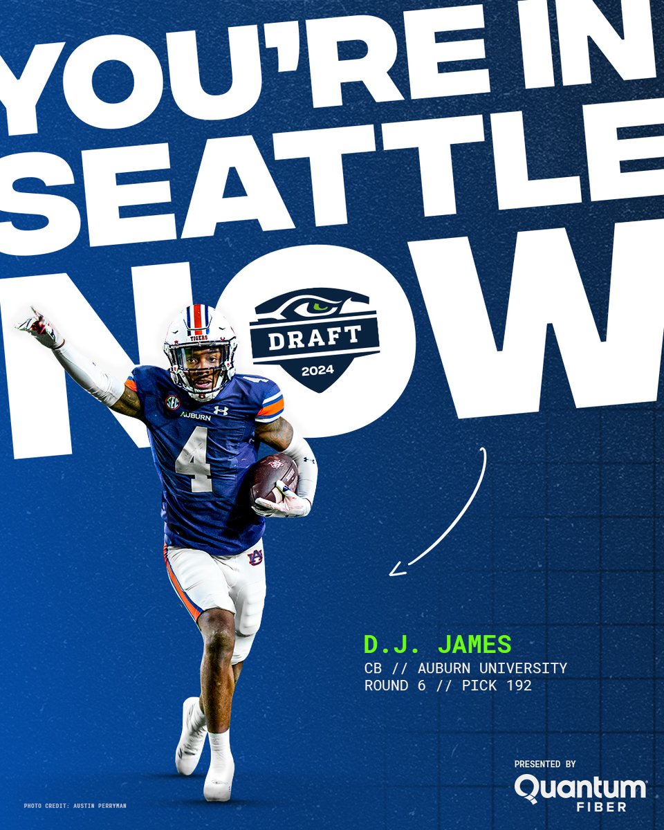 Bring that juice to Seattle, @Djames00x. 🧃 @AuburnFootball | @QNTMFiber