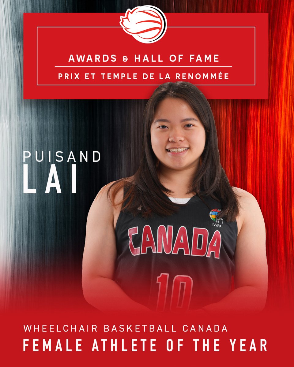 Senior Women’s National Team member Puisand Lai is the FemaleAthlete of the Year. After a brief hiatus, Puisand returned to theNational Team and captained the U25 team. She also helped the SWNT win silverat the Parapan American Games.