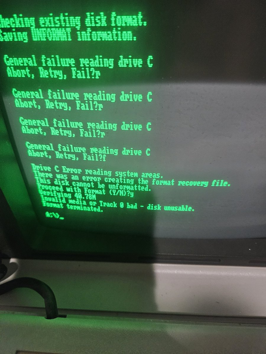 I'm sorry for not posting much, BUT! 
I recently bought a Compaq 286 Luggable from VCF East, after some tinkering, I got it to work. But the drive was dead (It was a Miniscribe) So I headed to my local computer store and surprisingly they had an MFM Hard Drive!