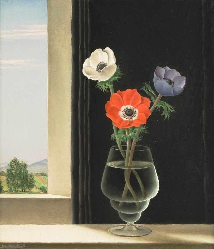 Anemonen in Vase, 1930-1939 Josef Mangold