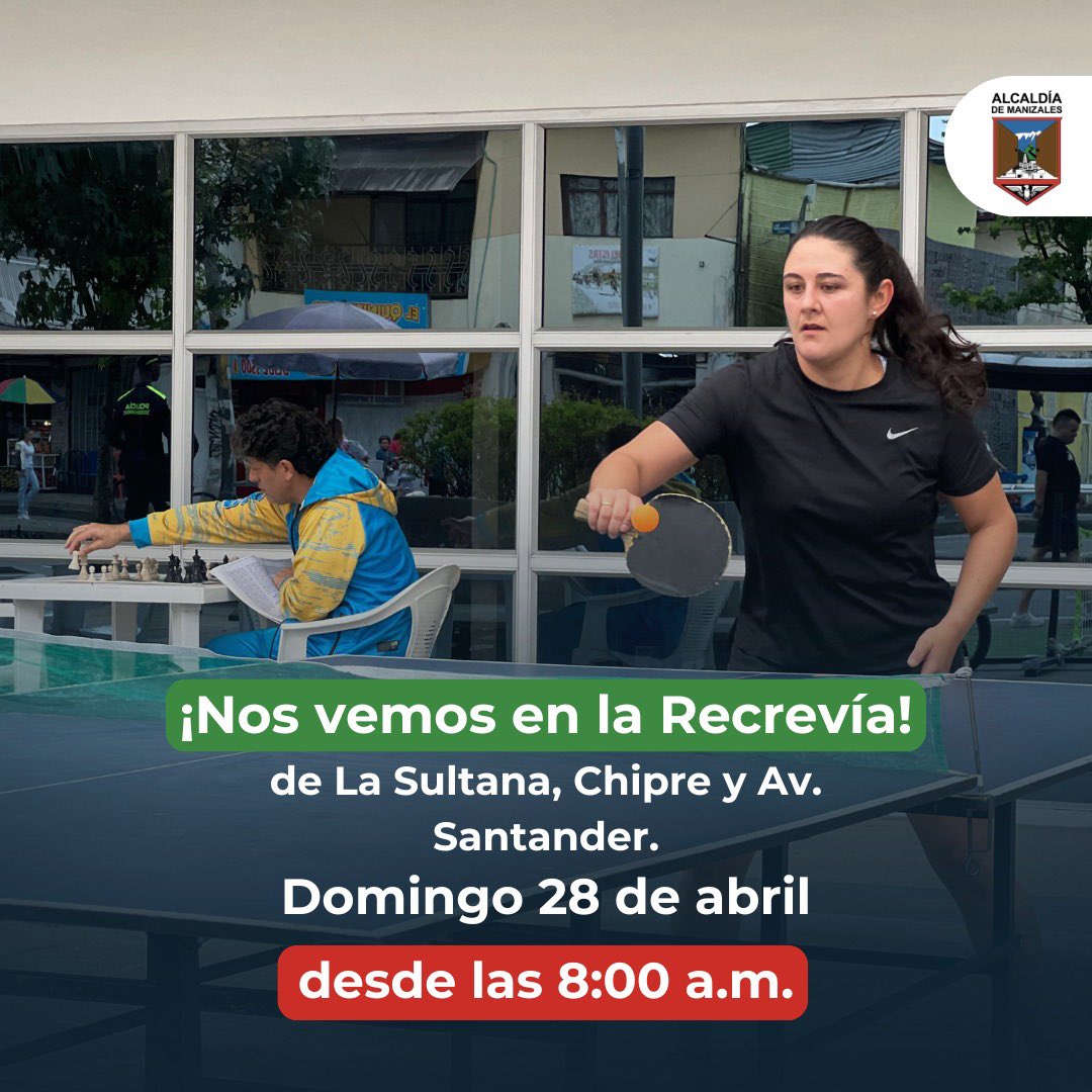 ¡Te tenemos buenas noticias! A ti que te gusta la actividad física y divertirte con tu familia, te traemos de nuevo las Recrevías. Prográmate para acompañarnos este domingo #Manizales #Recrevías #AlcaldíaDeManizales #Deporte #Cultura