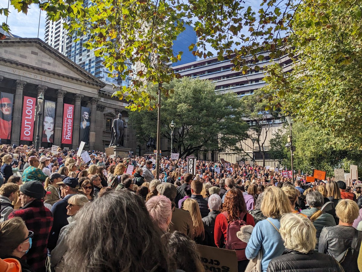 Melbourne rally against domestic violence #EnoughIsEnough