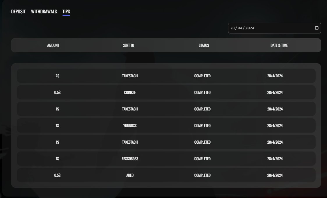 PAYMENT ZB ZONEWARS 26/04 ✅ v and ♻️