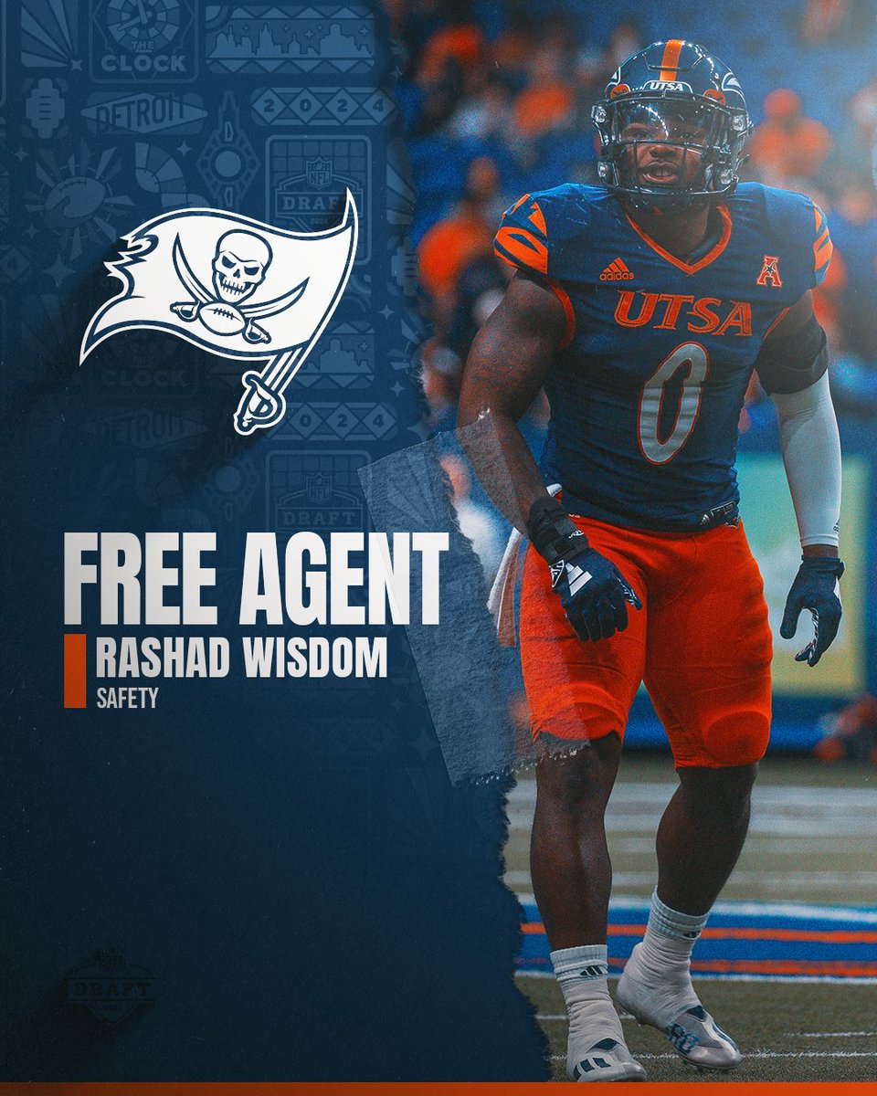 UTSA S @RashadWisdom is bound for the Bucs🏴‍☠️

#BuiltByUTSA | #BirdsUp 🤙