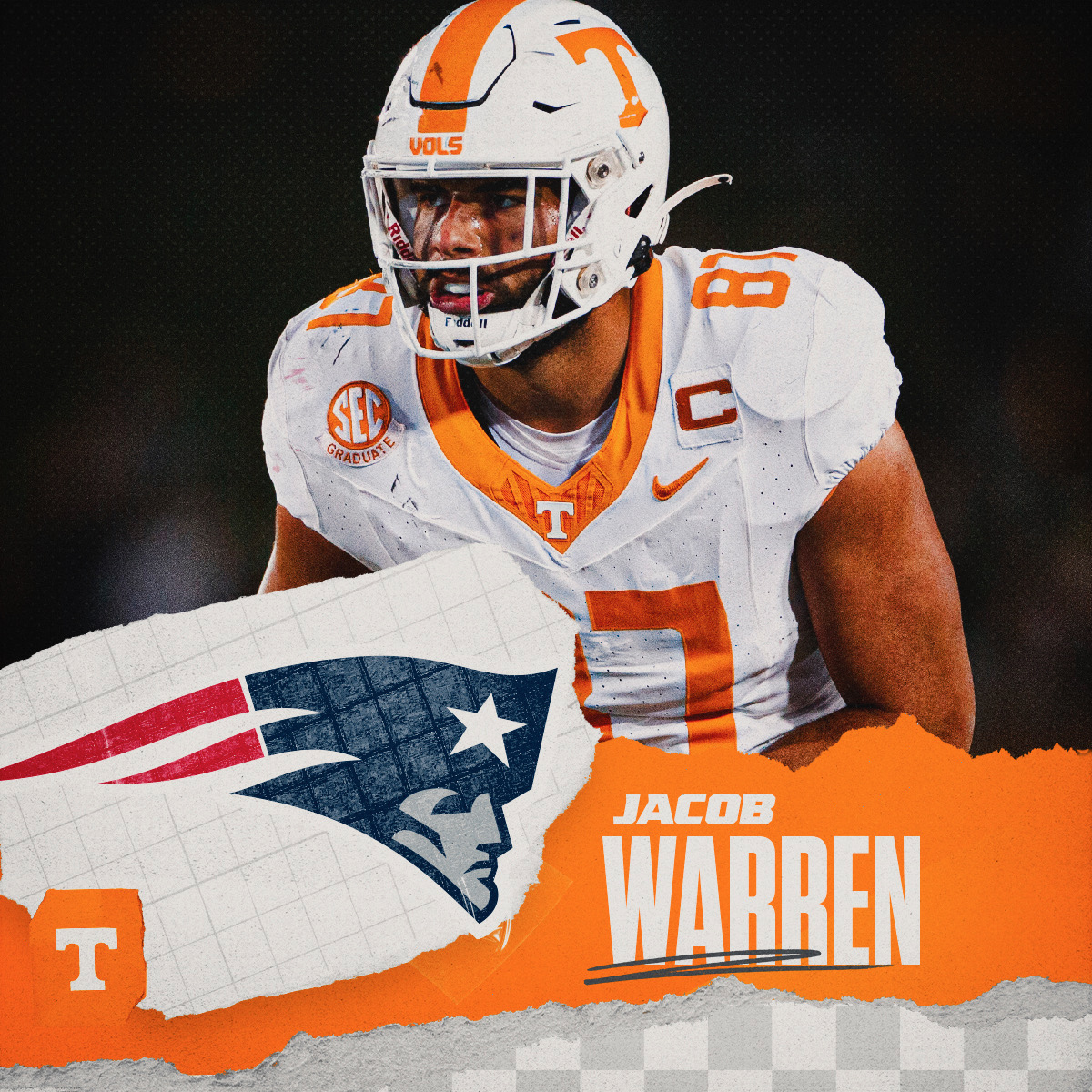 The next chapter! @jwarren808 ➡️ @Patriots #ForeverNE