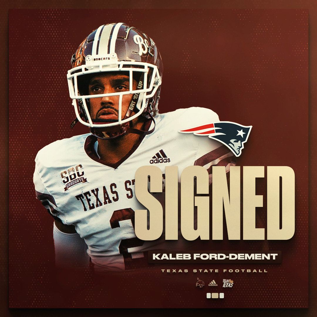 KFD is going to New England!

<a href="/FordDement/">Kaleb Ford-Dement</a> has signed with the <a href="/Patriots/">New England Patriots</a> 

#EatEmUp #TakeBackTexas