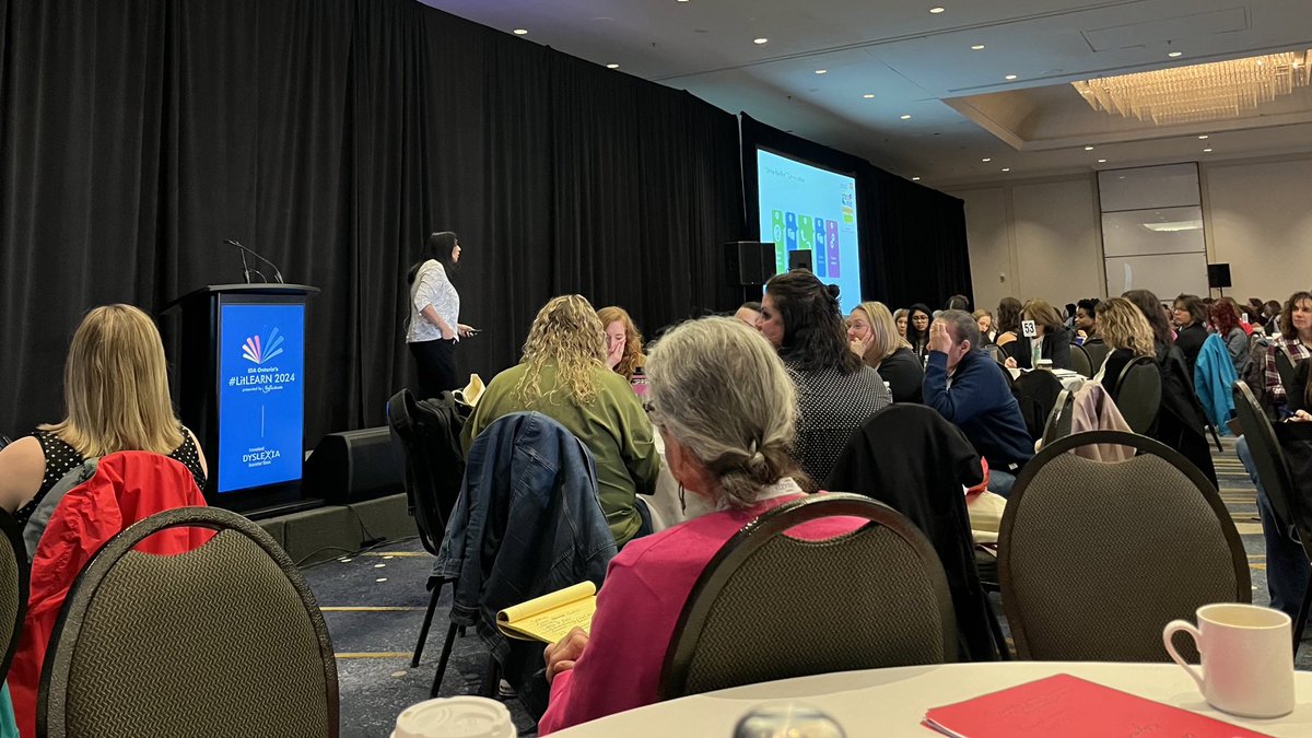 @SoniaCabell discussing the importance of high-quality classroom conversations to support students’ oral language development and sharing the strive-to-five framework with hundreds of passionate educators. @IDA_Ontario #LitLearn2024