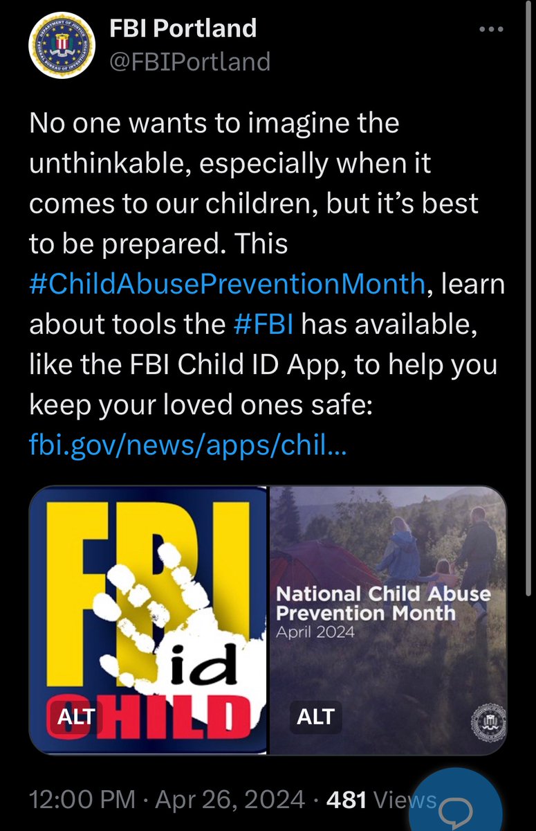 @FBIPortland 

@ORStatePolice 

SAC
Douglas A. Olson

Assistant Special Agents in Charge

Matthew J. Schlegel
Stephanie A. Shark
William Brooks

Don’t tell children, and adults who have been victimized by pædophiles, that FBI Portland is helping to keep children safe. You don’t.