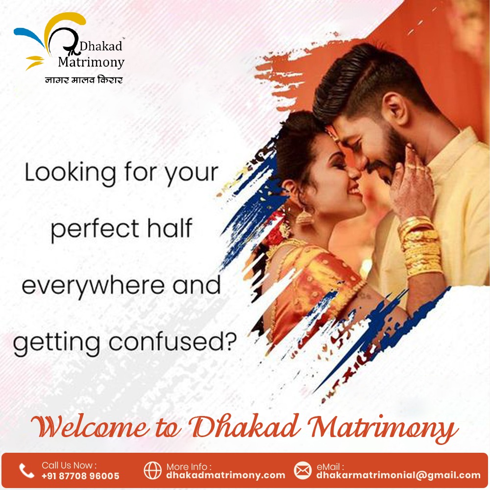 Dhakad Matrimony simplifies the quest for true love amidst countless choices. Our expert matchmaking streamlines your search for the perfect match. 

Register now: zcu.io/PaHB  

#DhakadMatrimony #FindYourPerfectMatch #ExpertMatchmaking