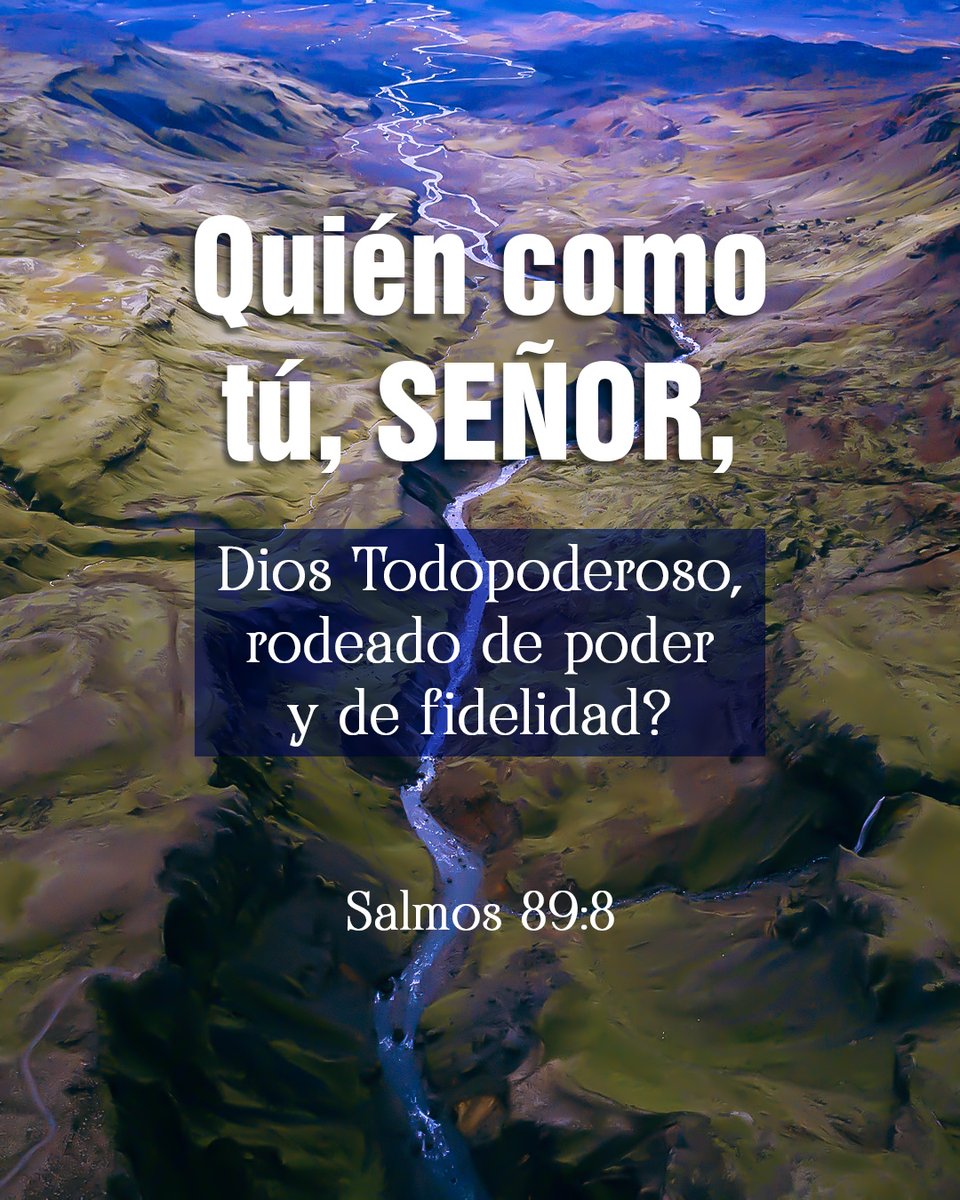 CercaEsta's tweet image. ¿Quién como tú, SEÑOR, Dios Todopoderoso, rodeado de poder y de fidelidad? — Salmos 89:8

#salmos #todopoderoso #poder #fidelidad #Señor