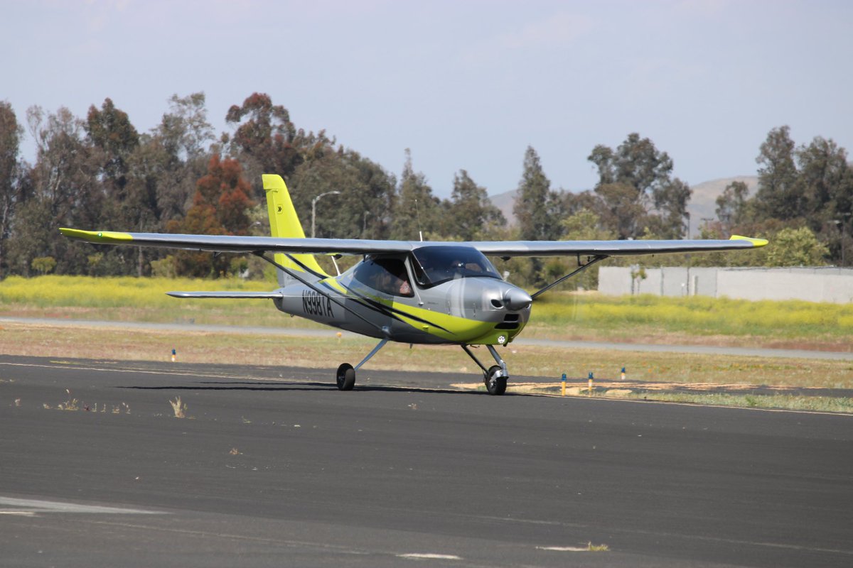 A Tecnam P-2008, this is the plane I took a ride in today!