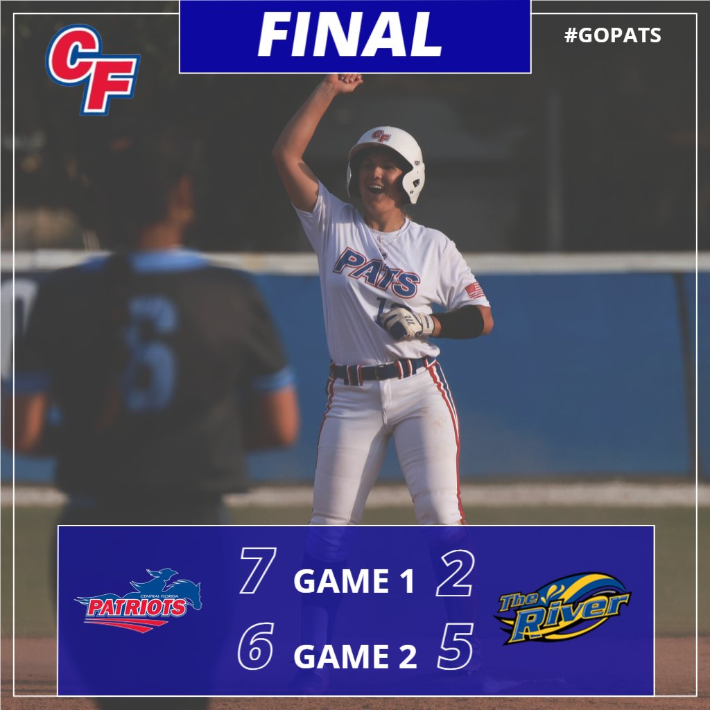 CF Softball takes two from #4 Indian River State👏

#GoPats