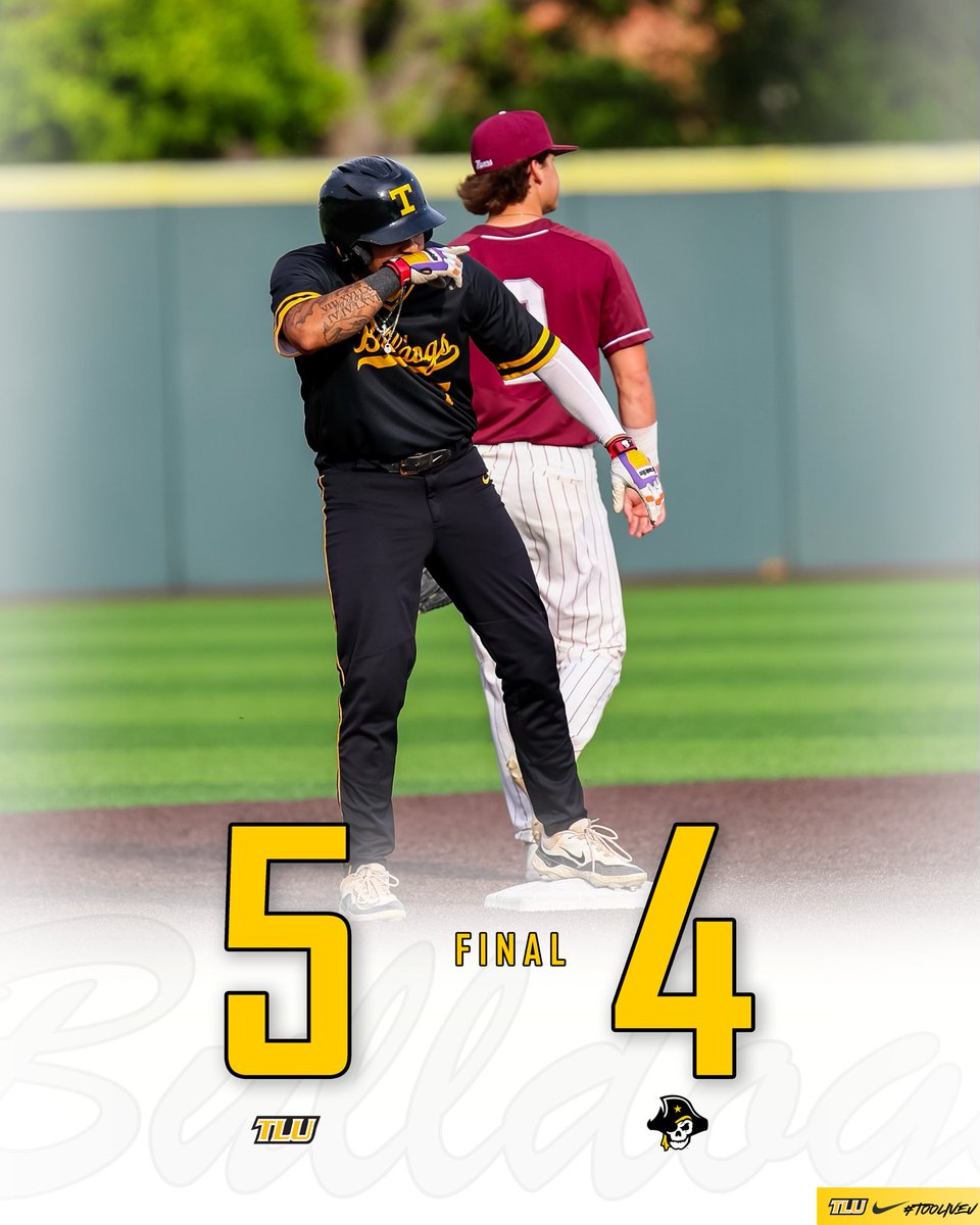 𝐖𝐞’𝐥𝐥 𝐬𝐞𝐞 𝐲𝐨𝐮 𝐢𝐧 𝐂𝐥𝐞𝐛𝐮𝐫𝐧𝐞. 🤫😏

Aric Vasquez goes 4-for-5 with 3 RBIs & Tyler Post leaves the yard as the Bulldogs take the series 🏴‍☠️

#TooLiveU | #PupsUp