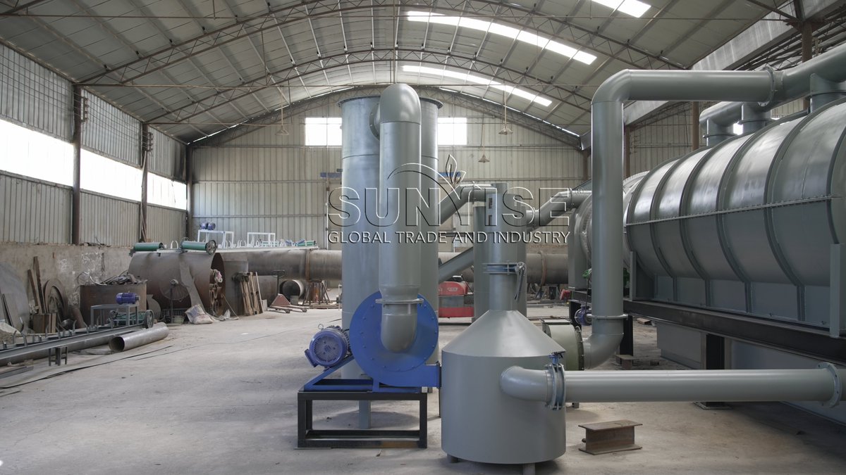 Continuous carbonization plant charcoal making equipment for sale. Contact us if you have any questions.
WhatsApp: +86 18838039608 
E-mail: info@sunrise-biochar.com
#charcoalmakingmachine #carbonizationmachine
#continuouscarbonization #carbonizationprocess