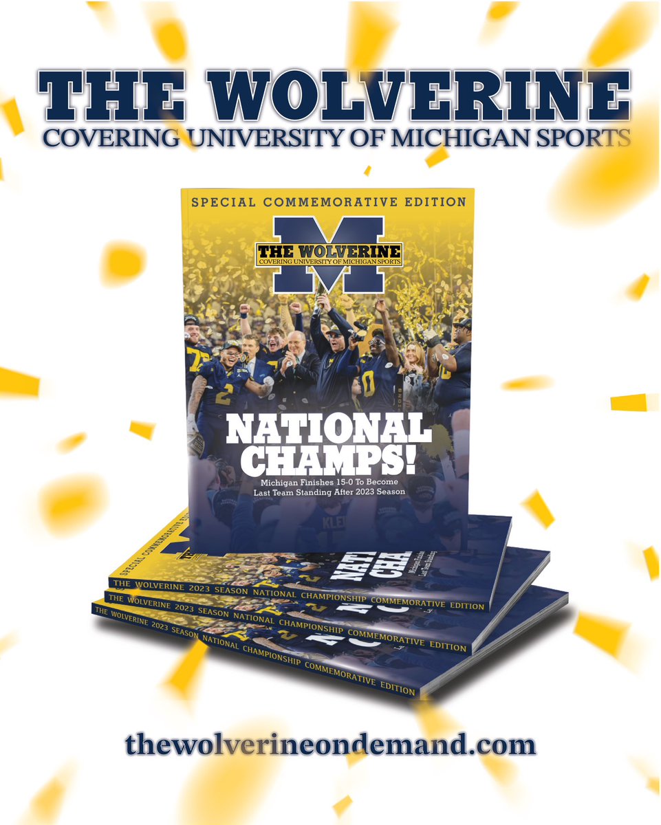 Giving away this @thewolverineon3 2024 National Championship Season COMMEMORATIVE BOOK! Instructions to enter : 1) LIKE this post 2) REPOST this post 3) FOLLOW @thewolverineon3 4) FOLLOW @WolverineChron (this account) Good luck!