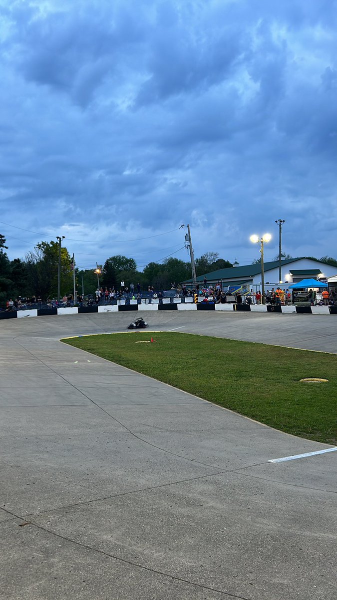 Another beautiful night at a racetrack