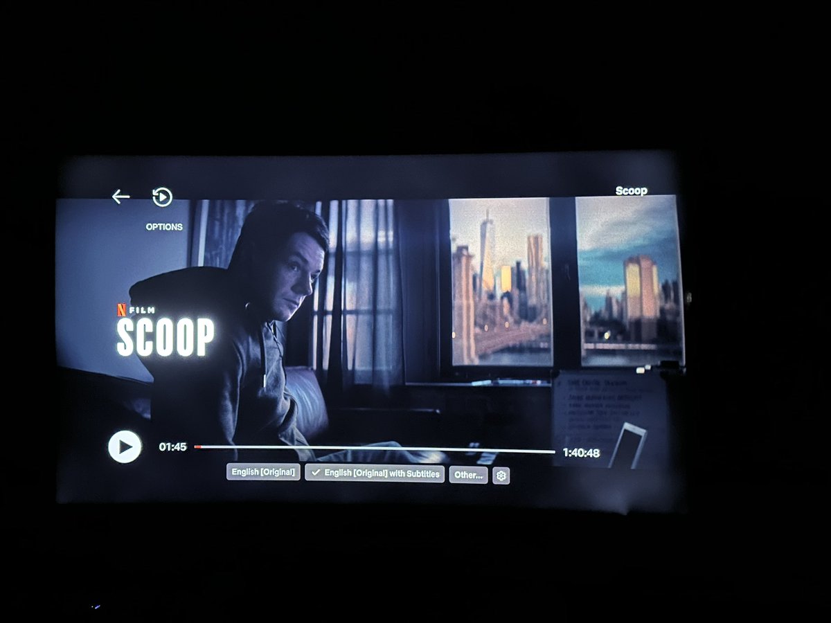 Settling in to watch #Scoop @netflix Let’s go @SamMcAlister1! 🎬