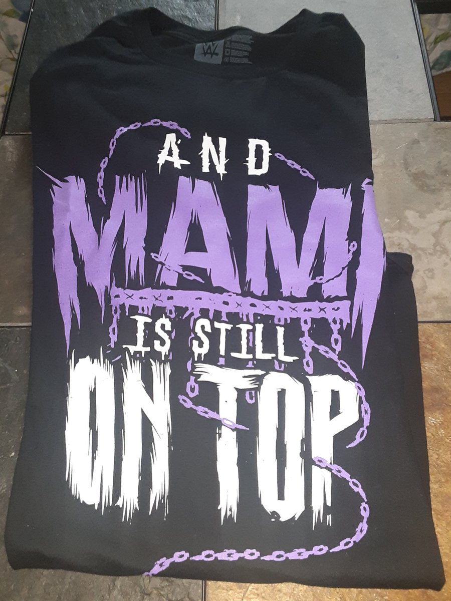 I Got My @RheaRipley_WWE And Mami Is Still on TOP Shirt. 🤘🖤😈⚖ #RheaRipley #Mami #WrestleManiaXL #WWE