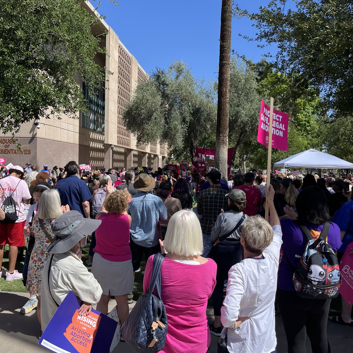 Proud to stand with Arizonans who won’t back down until our reproductive freedoms are protected once and for all by the Arizona Abortion Access Act. Join us at ArizonaForAbortionAccess.org