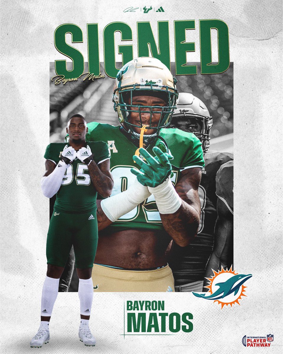 813 ➡️ 305 🐬 @Big_Matos07 is headed to the @MiamiDolphins! #ComeToTheBay | #StayInTheBay #ProBulls