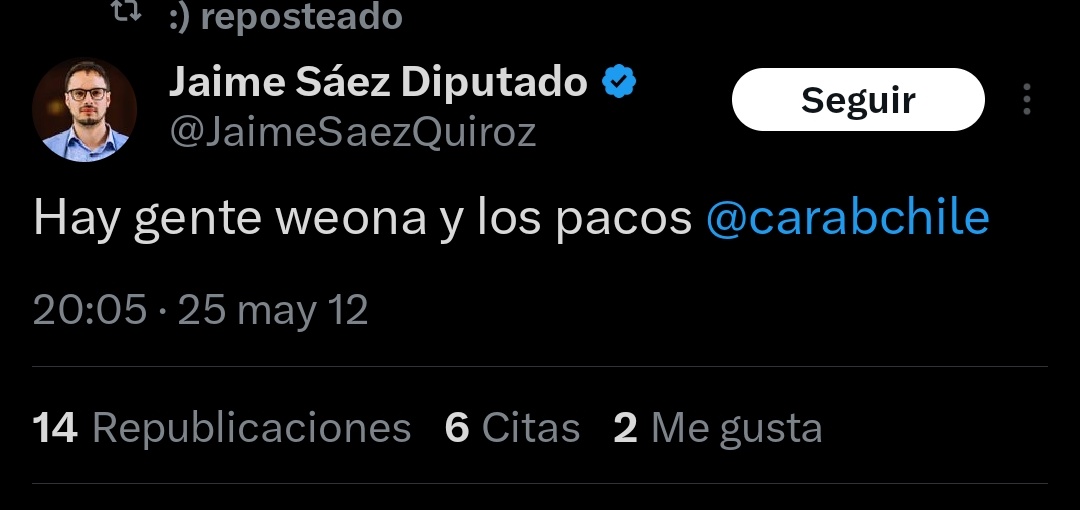 🚨Nadie les cree... por lo miserables que han sido. #FuerzaCarabineros 🟢⚫️