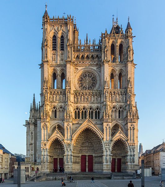 Amiens Cathedral is twice the size of Notre-Dame in Paris. The cathedral was built in the 13th century to house one of the most precious relics in Christendom, the head of John the Baptist.