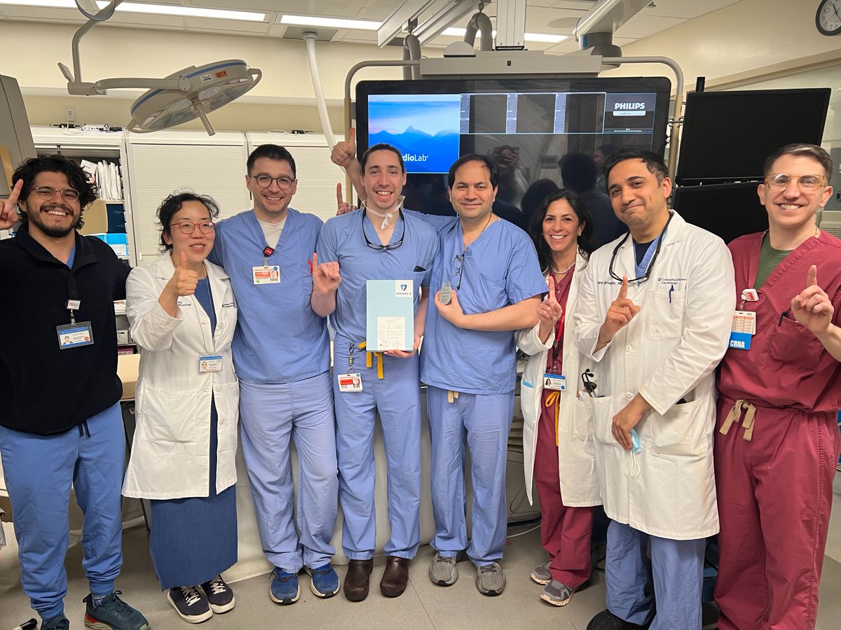 Hirad Yarmohammadi (@hirad7) on Twitter photo Integra-D trial - First implant in NY area@ Columbia/NYP, the center of excellence and beacon of innovation. <a href="/ColumbiaCardio/">Columbia Cardiology Fellows</a> <a href="/CUMCHeartSource/">Columbia University HeartSource</a> <a href="/ColumbiaMed/">Columbia Medicine</a> #Epeeps #CardioTwitter, @NYPCUCVI ,<a href="/ElaineWanMD/">Elaine Wan</a>,<a href="/abivianoMD/">Angelo Biviano</a>, <a href="/Hirad7/">Hirad Yarmohammadi</a> Integra-D trial - First implant in NY area@ Columbia/NYP, the center of excellence and beacon of innovation. <a href="/ColumbiaCardio/">Columbia Cardiology Fellows</a> <a href="/CUMCHeartSource/">Columbia University HeartSource</a> <a href="/ColumbiaMed/">Columbia Medicine</a> #Epeeps #CardioTwitter, @NYPCUCVI ,<a href="/ElaineWanMD/">Elaine Wan</a>,<a href="/abivianoMD/">Angelo Biviano</a>, <a href="/Hirad7/">Hirad Yarmohammadi</a>